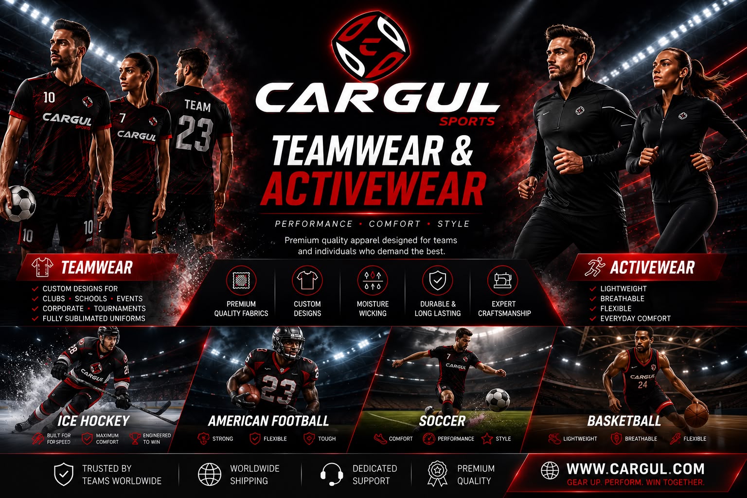 TEAM WEAR & ACTIVEWEAR