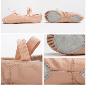 Leather Ballet Dance shoes Split sole